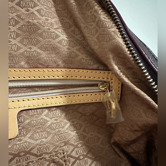 MZ Wallace Bedford Bea rare ombré logo nylon bag in Purple eggplant pleated hobo - Picture 8 of 16